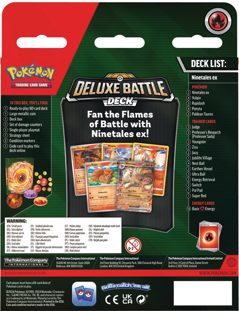 Pokémon TCG: Decks de Batalha Deluxe Ninetales/ Zapdos