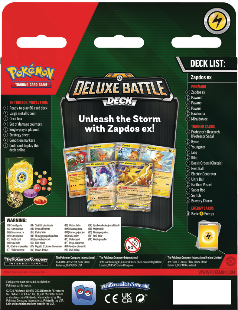 Pokémon TCG: Decks de Batalha Deluxe Ninetales/ Zapdos