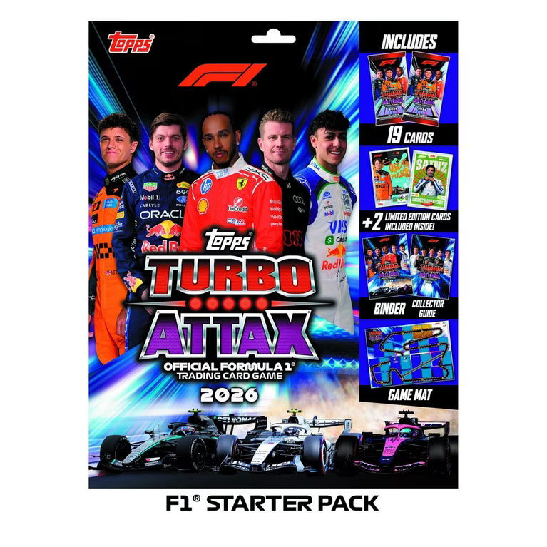 Topps - Pacotes Iniciais Turbo Attax Fórmula 1 Oficial 2026