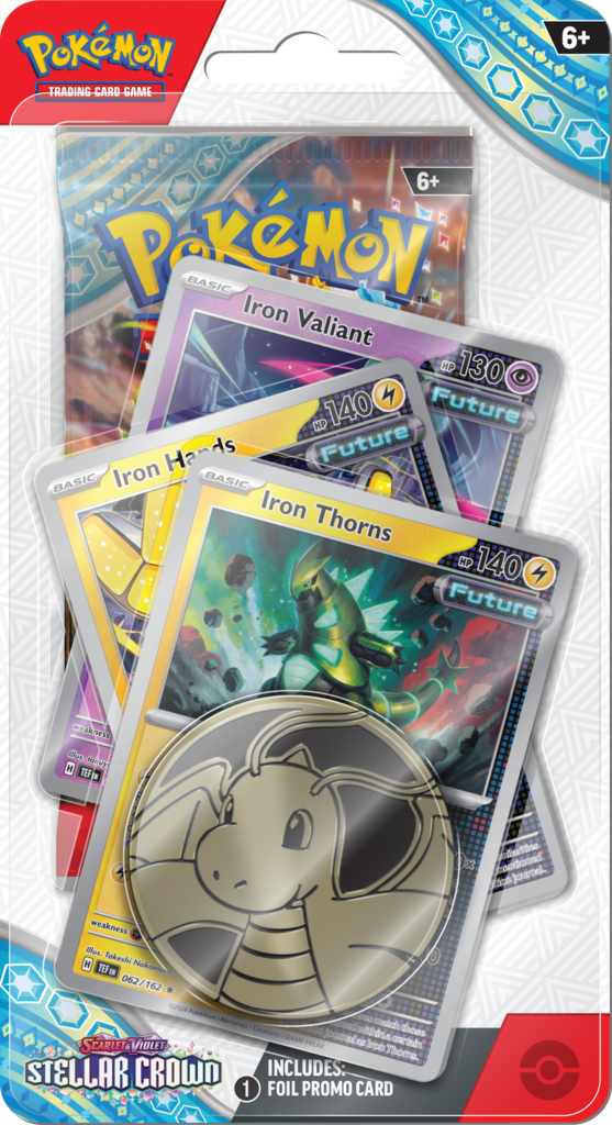 Pokémon TCG: Scarlet & Violet - Stellar Crown - Premium Checklane Blister Iron Thirns