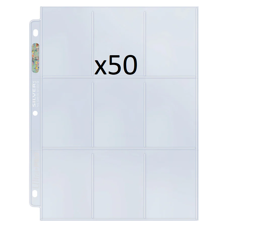 Ultra Pro - 9-Pocket Silver Series Pages