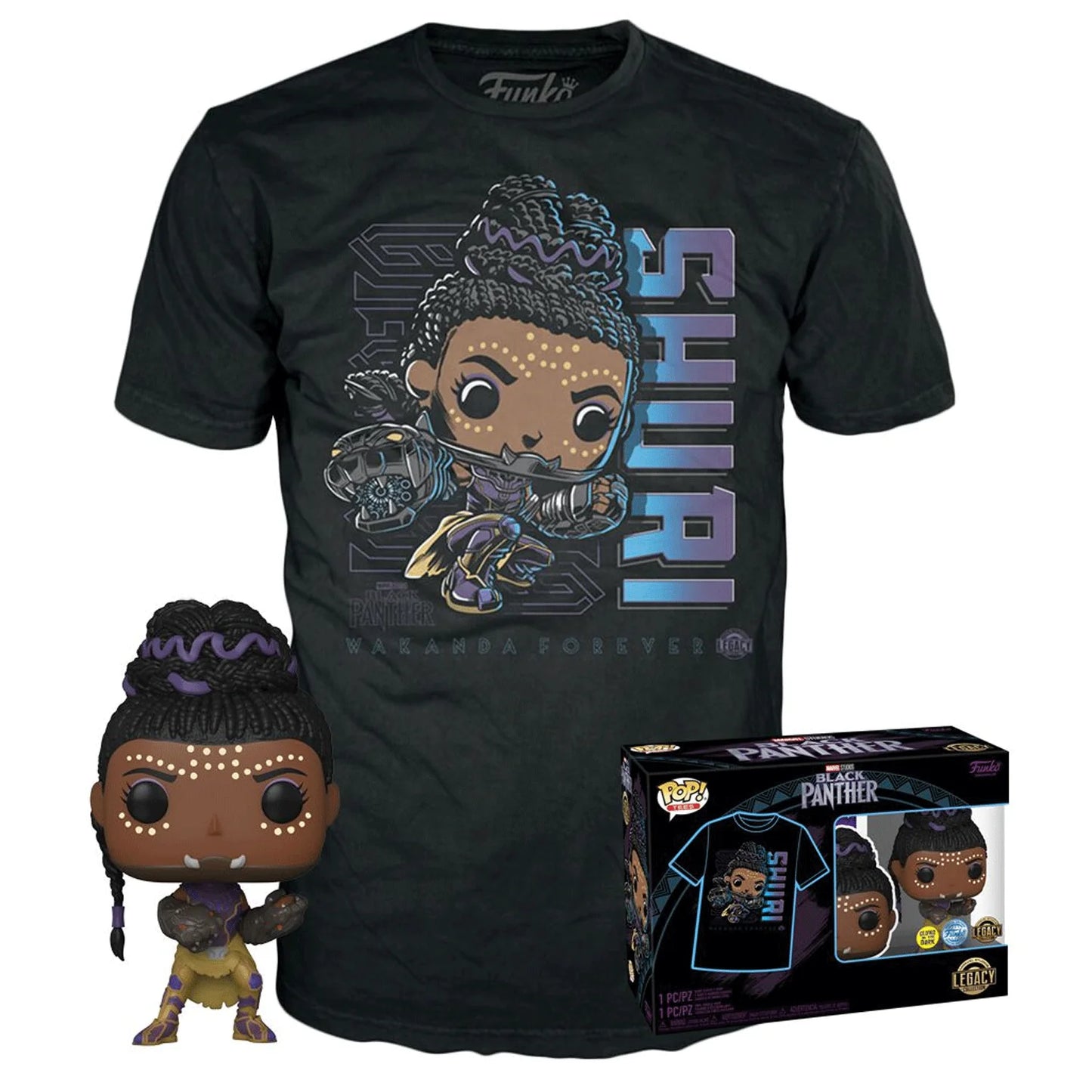 Shuri (Glow in the Dark) and Tee