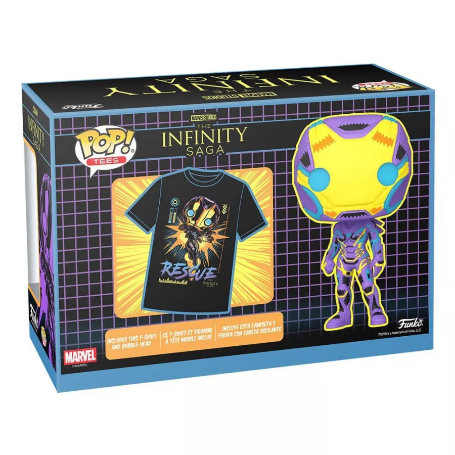 Tees Marvel Studios The Infinity Saga Rescue Black Light