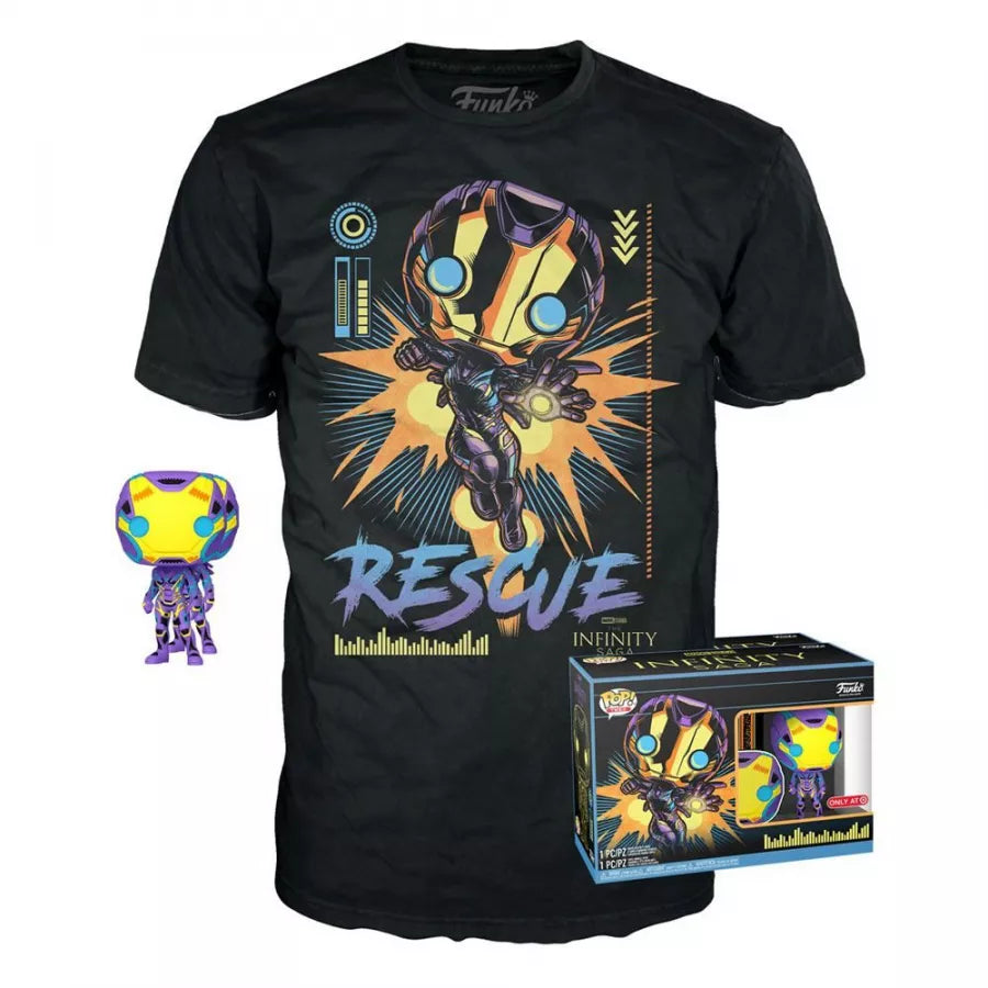 Tees Marvel Studios The Infinity Saga Rescue Black Light
