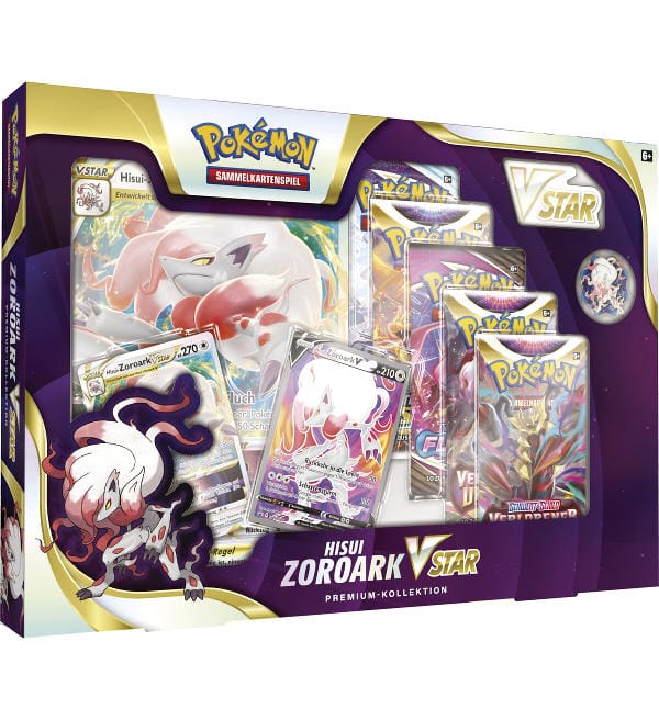 Pokemon Hisui Zoroark VSTAR Premium Collection - Alemão