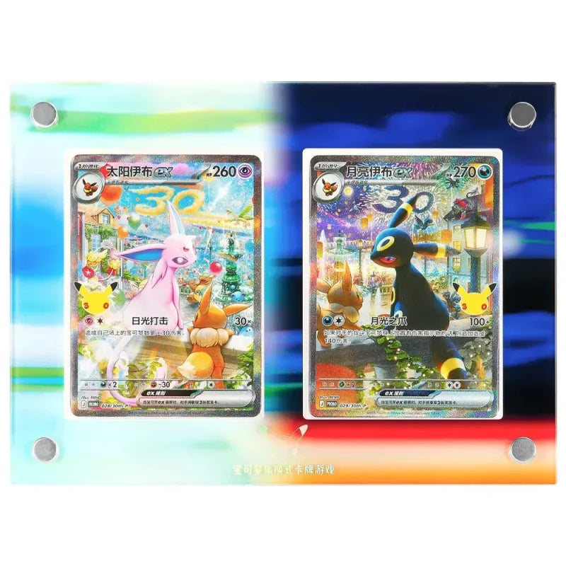 Pokémon TCG 30th Anniversary Celebration Day & Night Gift Box Espeon EX & Umbreon EX Display Chinese Ver.