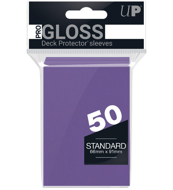 Ultra Pro - PRO-Gloss Standard Deck Protector Sleeves (50) - Purple