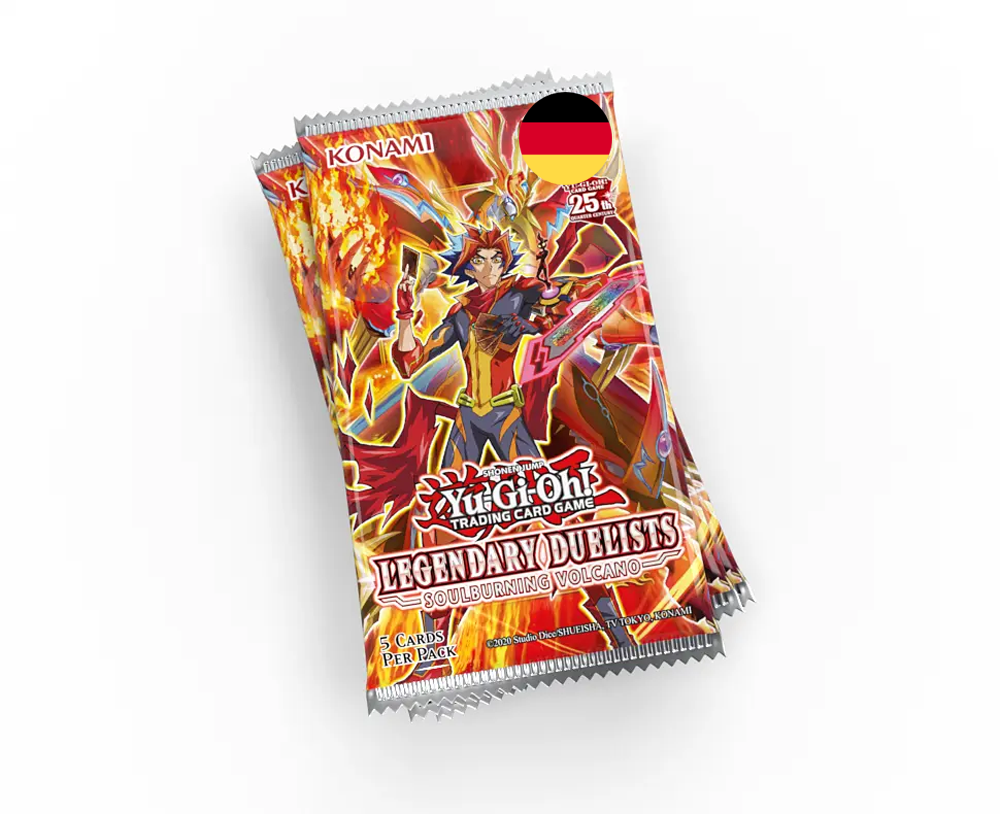 Yu-Gi-Oh! Legendary Duelists – Soulburning Volcano (1ª 1st Auflage) - Booster pack