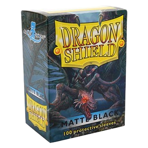 Dragon Shield - Matte Black (100 Sleeves)