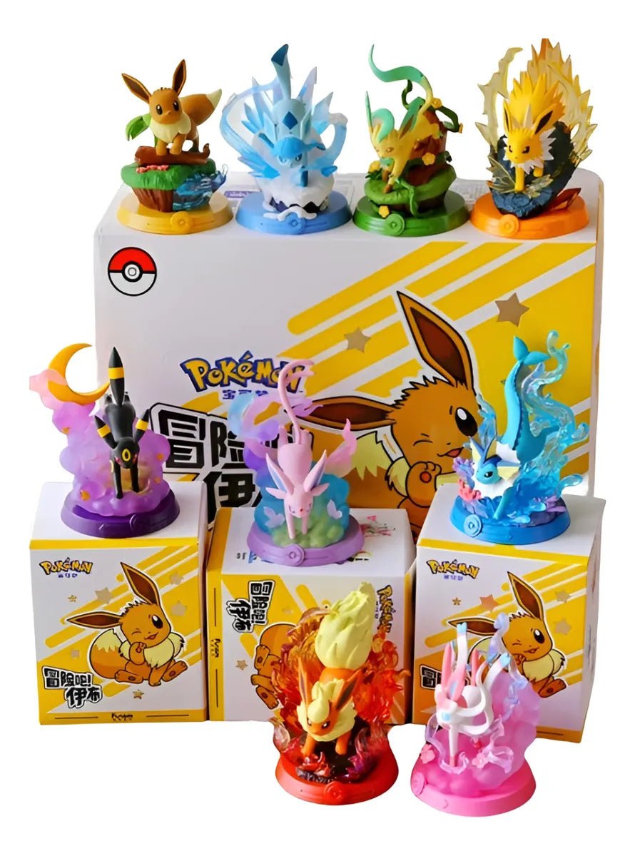 Caixa Surpresa Pokémon - Eevee e suas evoluções