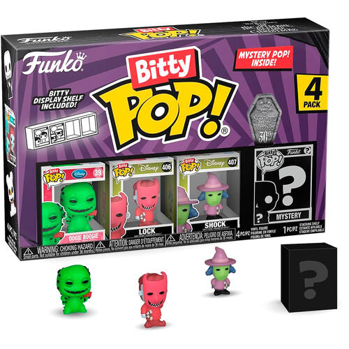 Blister 4 figuras Bitty POP Disney Nightmare Before Christmas Oogie Boogie