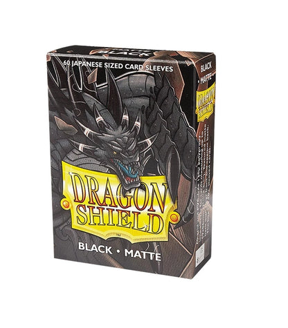 Dragon Shield - Sleeves Pequenas 59mm x 86mm Japanese Black Matte (60 Fundas)