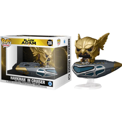 Rides DC Black Adam Hawkman In Cruiser