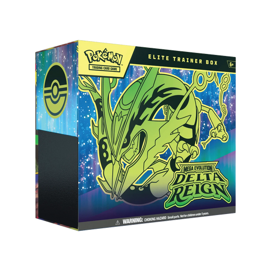 PKM Mega Evolution: Delta Reign Elite Trainer Box - Pré-venda