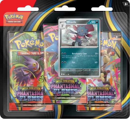 Pokemon MA2 - Phantasmal Flames 3-Pack Blister