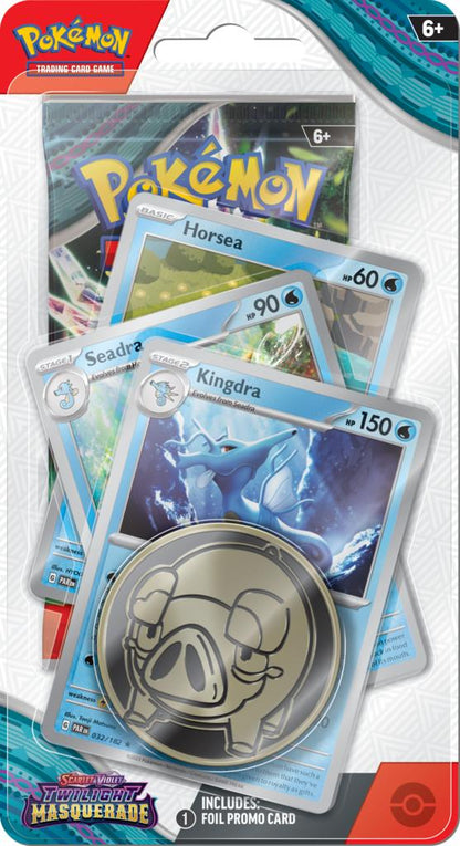 Pokémon TCG: Scarlet & Violet - Twilight Masquerade - Premium Checklane Blister Kingdra