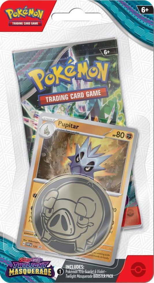 Pokémon TCG: Scarlet & Violet - Twilight Masquerade - Premium Checklane Blister Pupitar