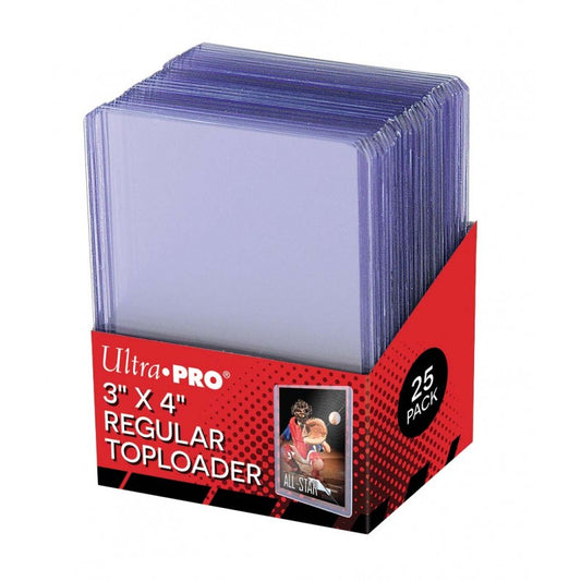 Ultra Pro - 3" x 4" Clear Regular Toploader (25 peças)